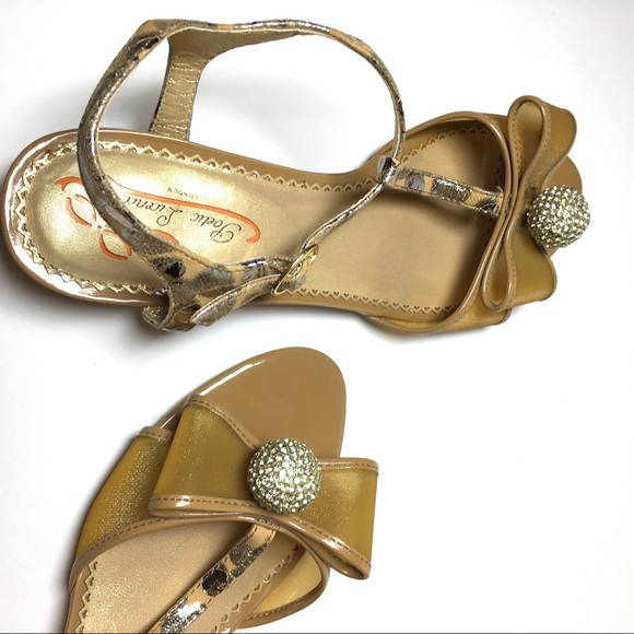 Poetic License Crystal Ball Metallic Sandals 7 - Picture 8 of 8